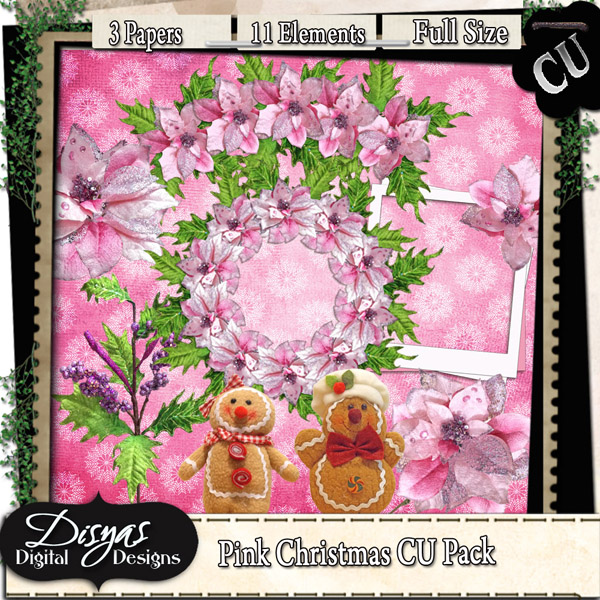 PINK CHRISTMAS CU PACK - FULL SIZE - Click Image to Close